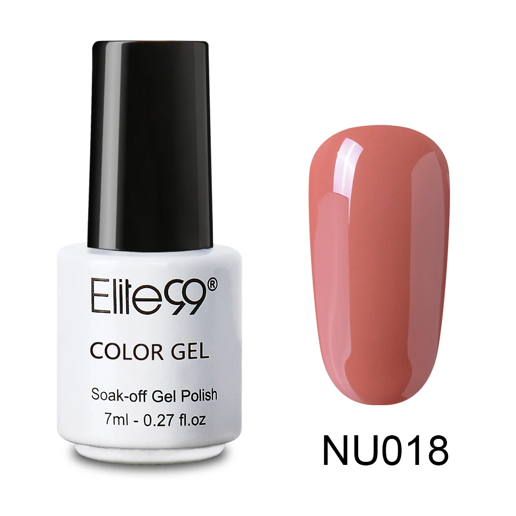 Elite99, Классическая серия телесного цвета, 1 шт., 7 мл, Гель-лак для ногтей, дизайн ногтей, маникюр, грунтовка, модный Гель-лак, 24 цвета - Цвет: NU018