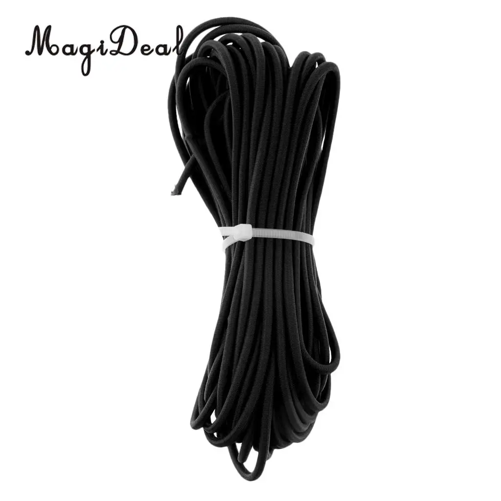 MagiDeal 2mm Elastic Bungee Rope Shock Cord Band Tie Down Stretch for Marine Kayak Boat Trailer - Various Colors & Sizes