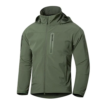 

Army Camouflage Men Trench Coat Military Tactical Trench Autumn Winter Waterproof Soft Shell Tactical Trench Hunt Clothes