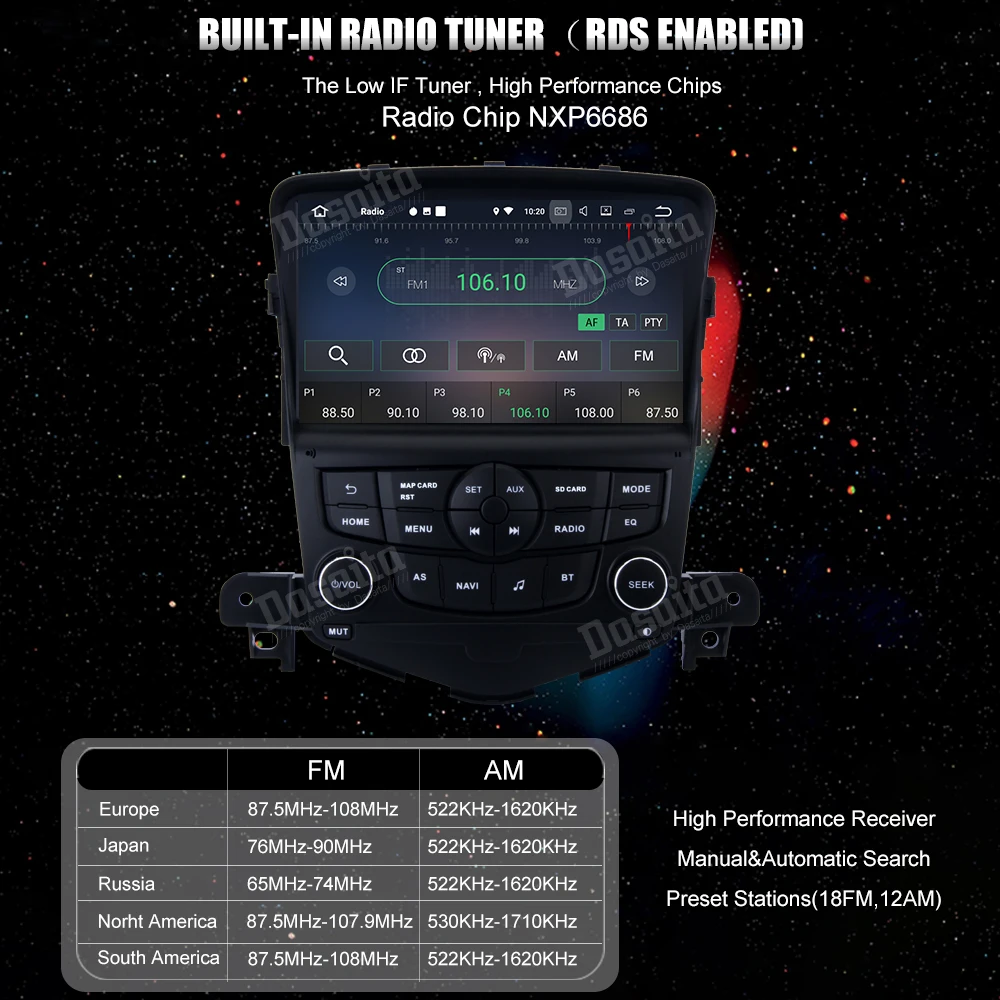 Discount 1 din Car Radio Android 9.0 GPS Navi for Chevrolet Cruze Multimedia 2009 2010 2011 2012 Auto stereo Head unit Car MP4 15