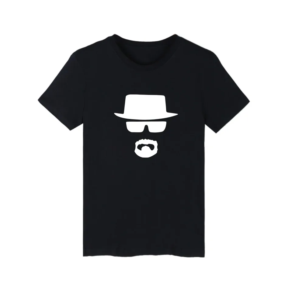 

Heisenberg Skull In Breaking Bad Short Sleeve Tshirt Men Brand Summer Black Fashion Tee Shirt Men Funny Soft Cotton T-shirt