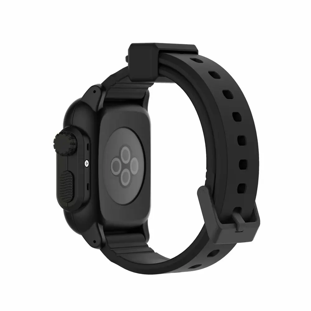 Роскошные IP68 Водонепроницаемый силиконовый ремешок для Apple Watch группа 42 мм Iwatch Sport плавательный группы с Защитный чехол серии 3 2