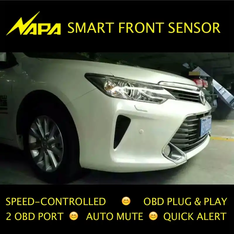 Speed Controlled Front Parking Sensor Obd Plug Play No Wire Cut
