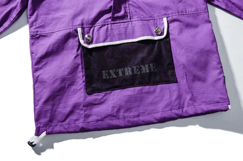 Front Pocket Half Zip Hooded Windbreaker Jacket 7