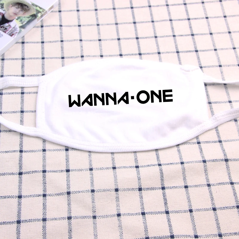 Allkpoper KPOP Wanna One Masks маска для рта Kang Daniel LAI KUAN LIN YOON JI SEONG унисекс новая маска для лица из хлопка - Цвет: Type 2 White