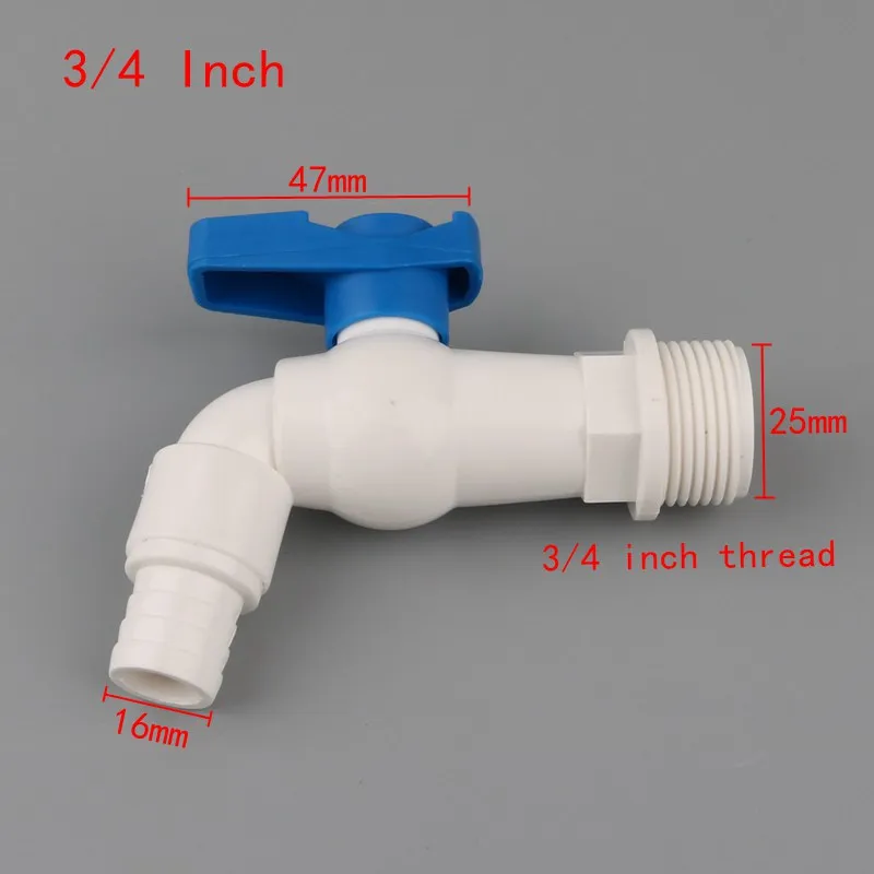 1 шт. 1/2 3/4 дюймовый наружный кран DN15 DN20 до 16 мм мягкий шланг 1/" 3/4" кран для полива сада стиральная машина