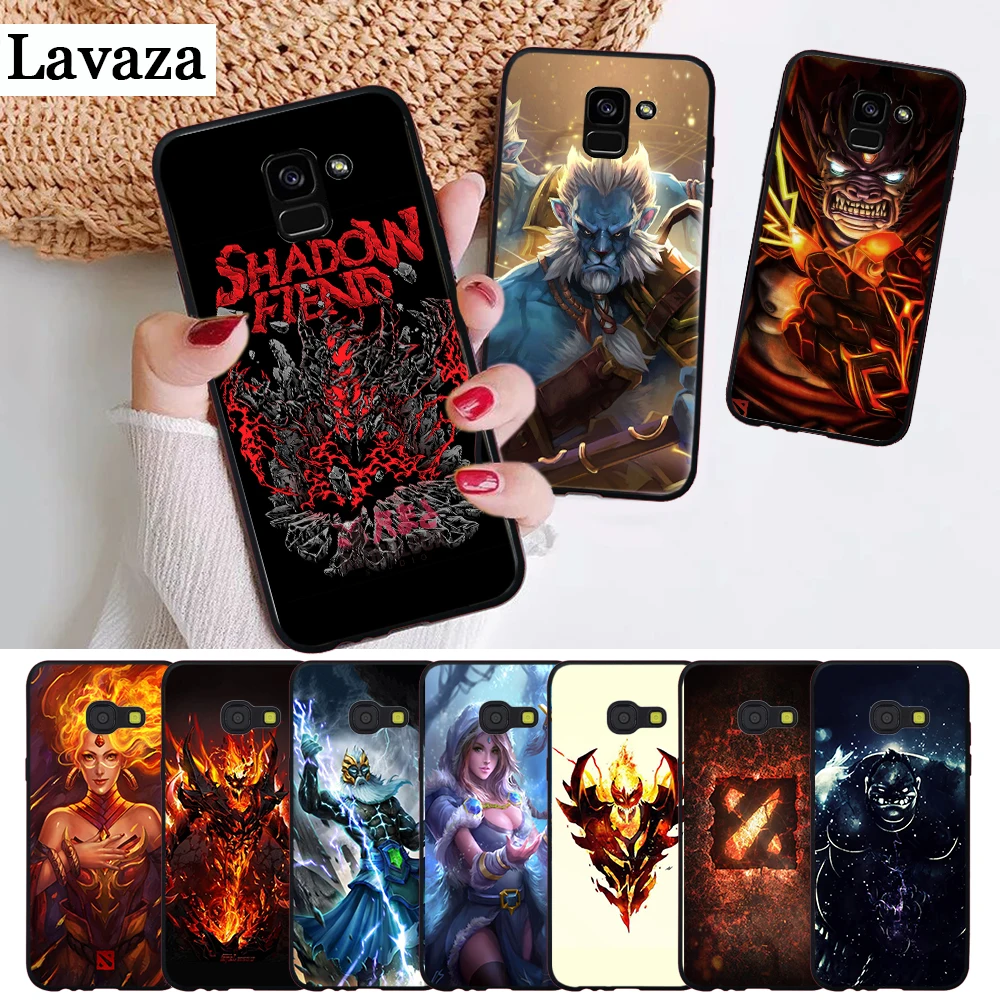 Game dota 2 logo Silicone Case for Samsung A3 A5 2016 2017 A6 Plus 2018 A7 A8 A9 A10 A30 A40 A50 A70 A10S A20S A50S A70S | Мобильные