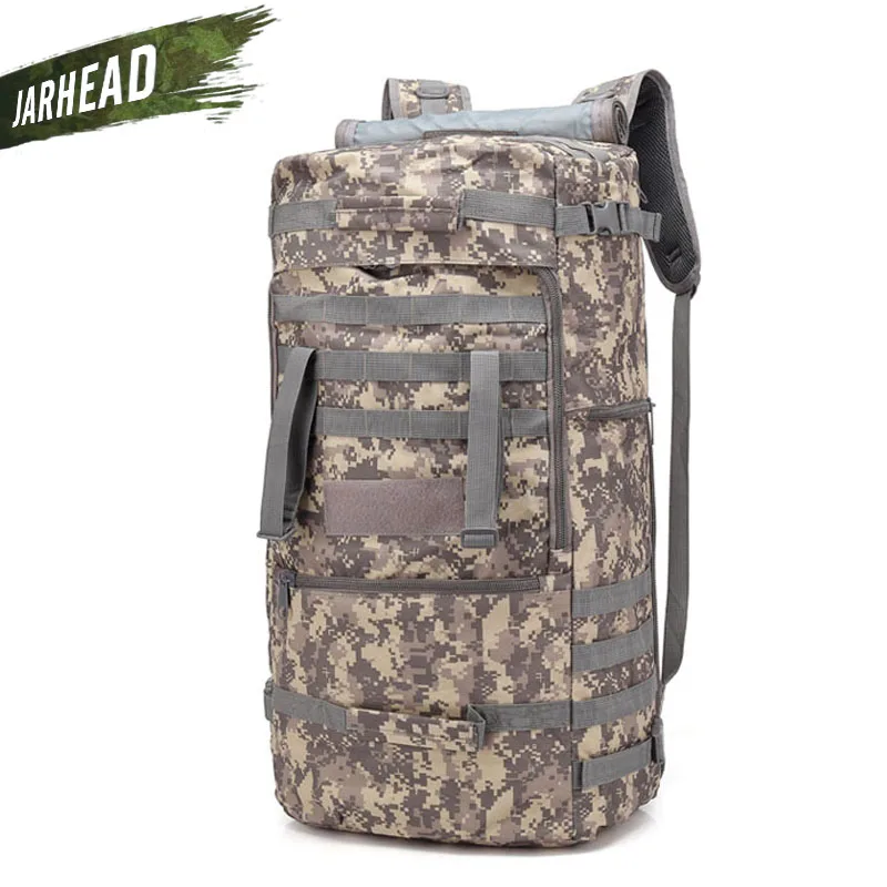 New Top Quality 60L Military Tactical Backpack Camping Camouflage