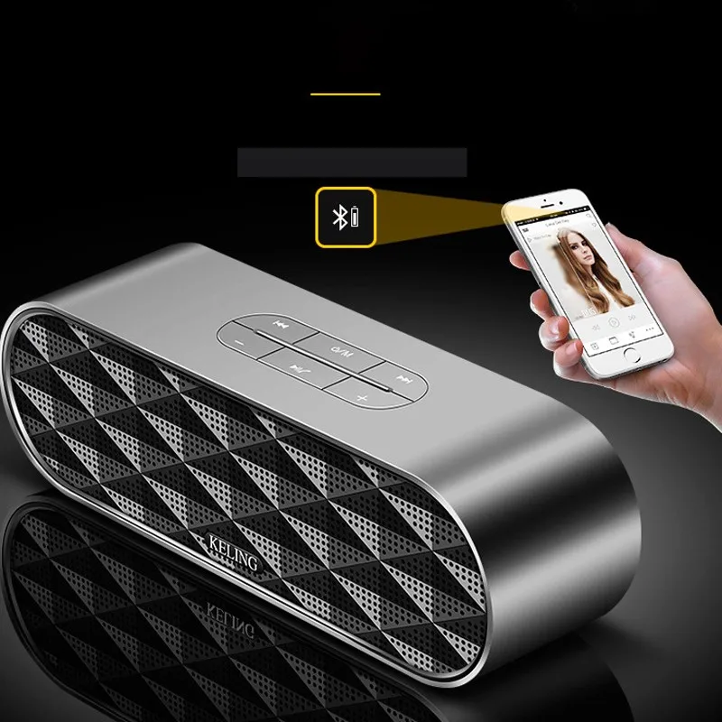 

Mini HIFI Wireless Bluetooth Speaker 2000MAH Large Capacity Battery Support Bluetooth/TF/USB/AUX Dual Speaker Full Range Speaker