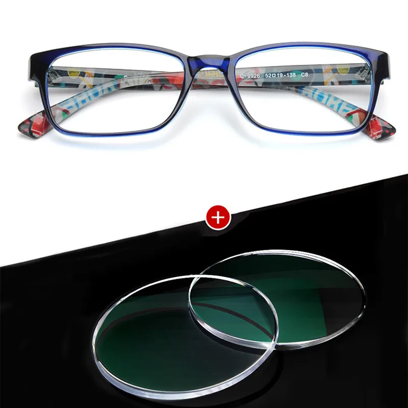 TR90 оптические очки оправа линзы для женщин корейские очки Zero очки прогрессивные многофокусные оправы для очков C9926 - Цвет оправы: C8 Frame with Lens