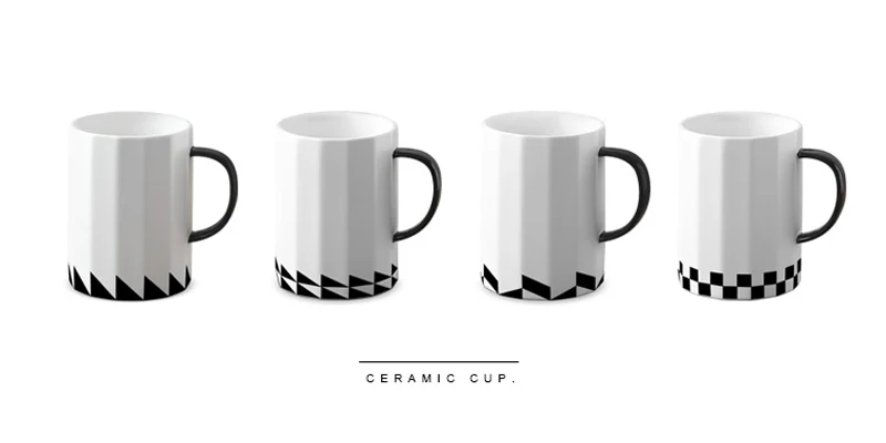 Coffee Mug Office Mug Porcelain Breakfast Milk Cup, Drinkware Ceramic Gift (3)