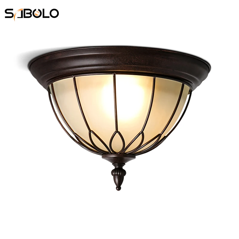 

American Country Style Ceiling Lights Lamp For Living Room Bedroom Loft Industrial Corridor Lights Vintage Ceiling Lamps