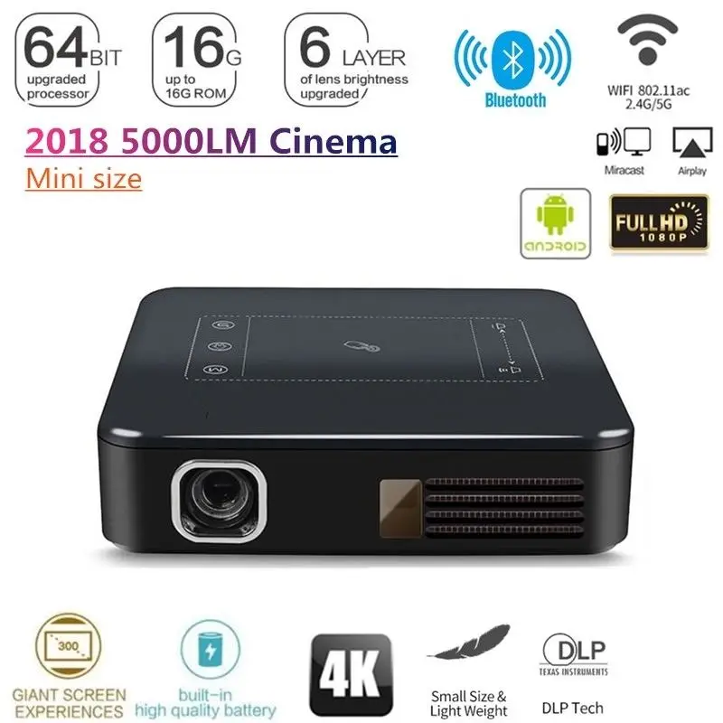 OTHA 4K DLP HD Mini Portable Projector 200 ANSI Home Theater Projector Wifi 1080P Mini Android Cinema 2G+16G 200\ OTHA 4K DLP HD Mini Portable Projector 200 ANSI Home Theater Projector Wifi 1080P Mini Android Cinema 2G+16G 200\