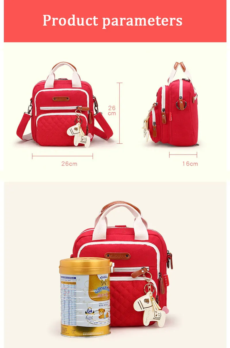 Multifunction Diaper Bag Backpack Mother Care Hobos Bags Baby Stroller Nappy Bag for Mom Horse Ornaments Maternity Backpacks