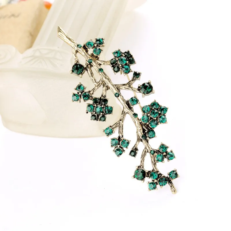 Crystal Branch Brooches  (2)