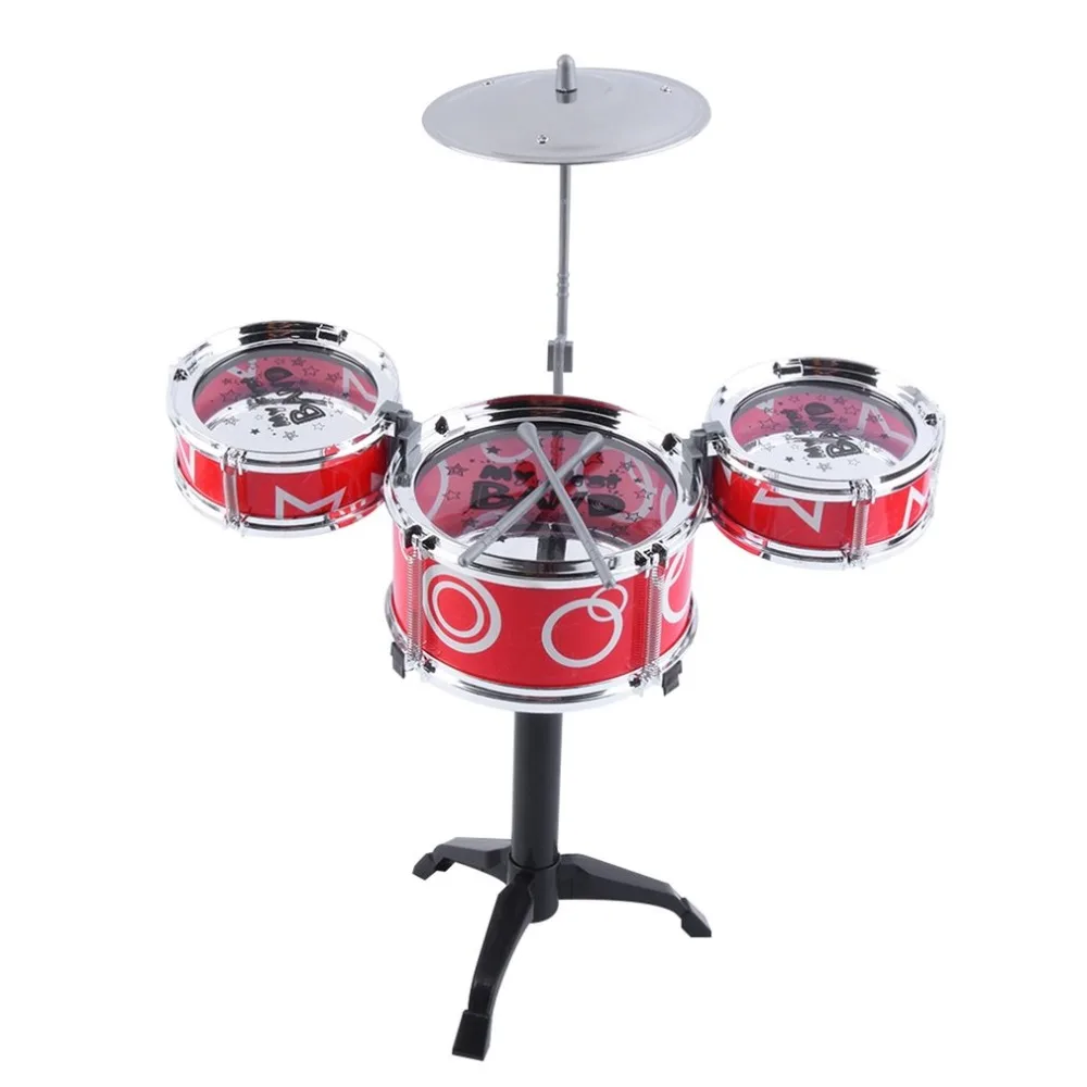 Для детей, для ребенка, Обучающие игрушки рок-барабаны моделирование Музыкальные инструменты для детей игрушка барабан цвет Случайный