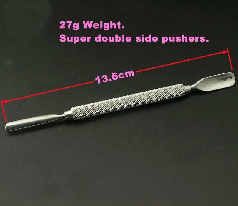 

KIMAXCOLA 1PCS Nail File Cuticle Spoon Remover Manicure Trimmer Cuticle Pusher Stainless Steel Nail Tools high qualityBeauty to