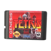 Tetris 16 бит MD игровая карта для sega Mega Drive для Genesis