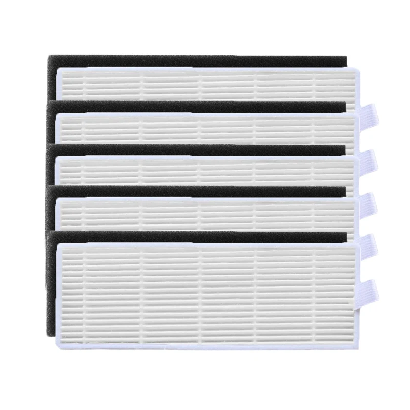 

10pcs/lot (5x HEPA filter & 5x Sponge Filters) Cleaning filter for ilife A6 A4 A4s Robot Vacuum Cleaner Parts