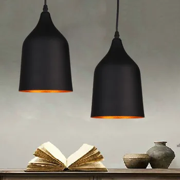 

American vintage wrought lamp bar counter lamp stair pendant light