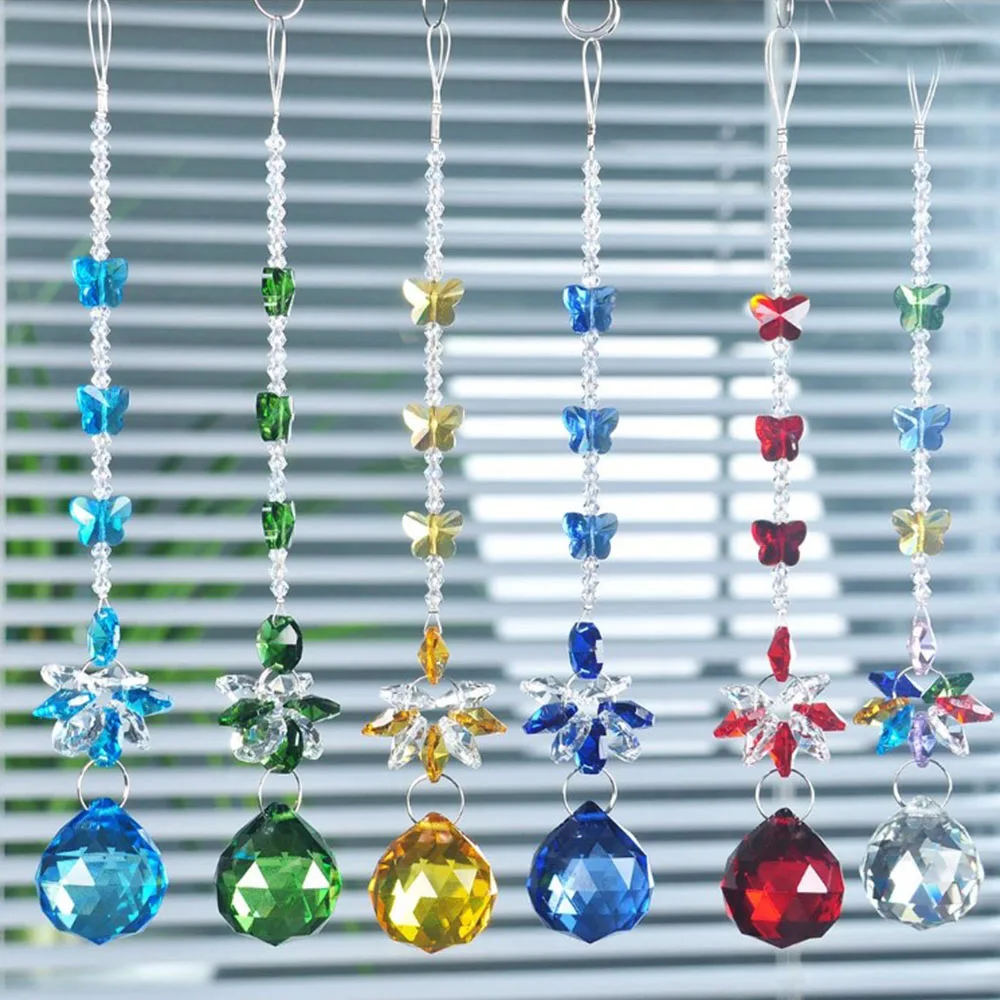 

Feng Shui Hanging Faceted Crystal 30mm Ball for chandelier Pendant