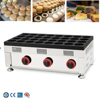 

Taiwan Electric Wheel cake baker 32 holes Red Bean cake maker machine LPG gas egg cake burger breakfast electric snack equipment