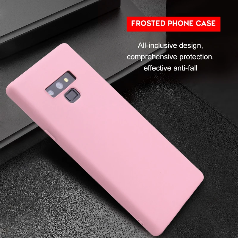 

Matte Plain Case For Samusng Galaxy S8 S9 S10 Lite J5 J7 J3 2017 J4 J6 A8 A6 Plus A9 2018 Note 8 9 Silicone Soft TPU Back Cover