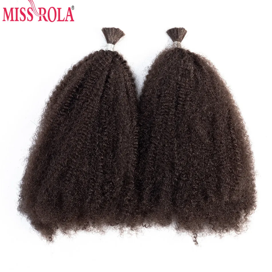 Miss Rola Synthetic Afro Kinky Curly Hair Extensions 2pcs/lot Pure Color Crochet Braid Hair Bulk 85g 12inch
