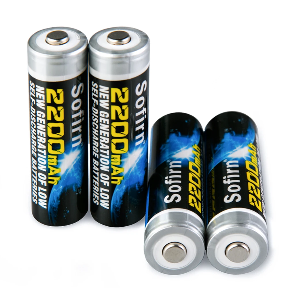 Sofirn аккумуляторная батарея AA 2200mah 1,2 V NIMH аккумуляторная батарея низкий саморазряд AA перезаряжаемая защита от перезаряда