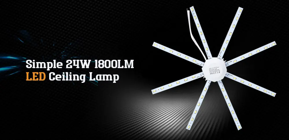 LITEBUF FX - 40 24W 1800LM 48-LED 5730SMD LED Ceiling Lamp Octopus Round Light