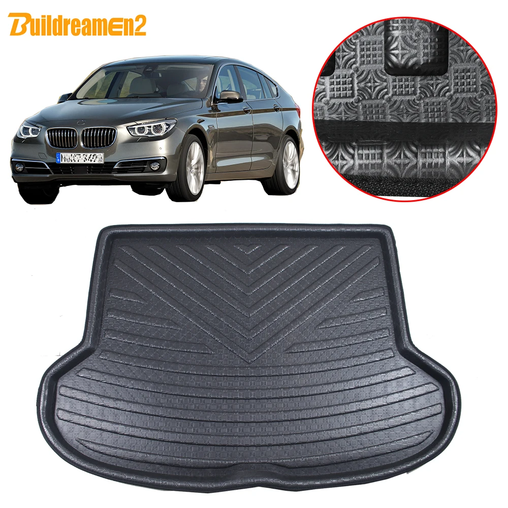 

Buildreamen2 Car Tail Trunk Mat Floor Boot Tray Liner Cargo Carpet Mud Pad Waterproof For BMW 5 Series GT