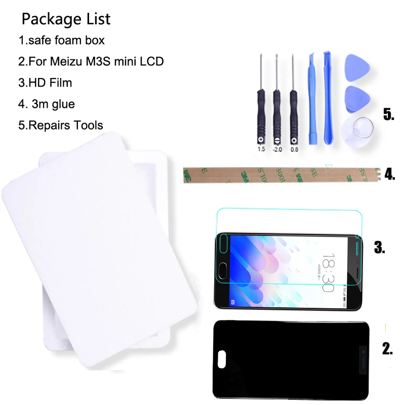 meizu M3S mini LCD 3D