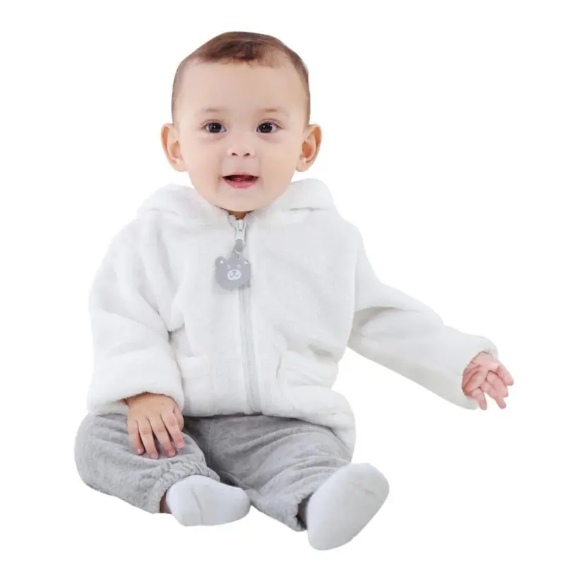 Одежда для младенцев, топы, модная верхняя одежда с капюшоном и длинными рукавами для новорожденных девочек и мальчиков 6-24 месяцев, милая верхняя одежда, куртки, пальто - Цвет: W