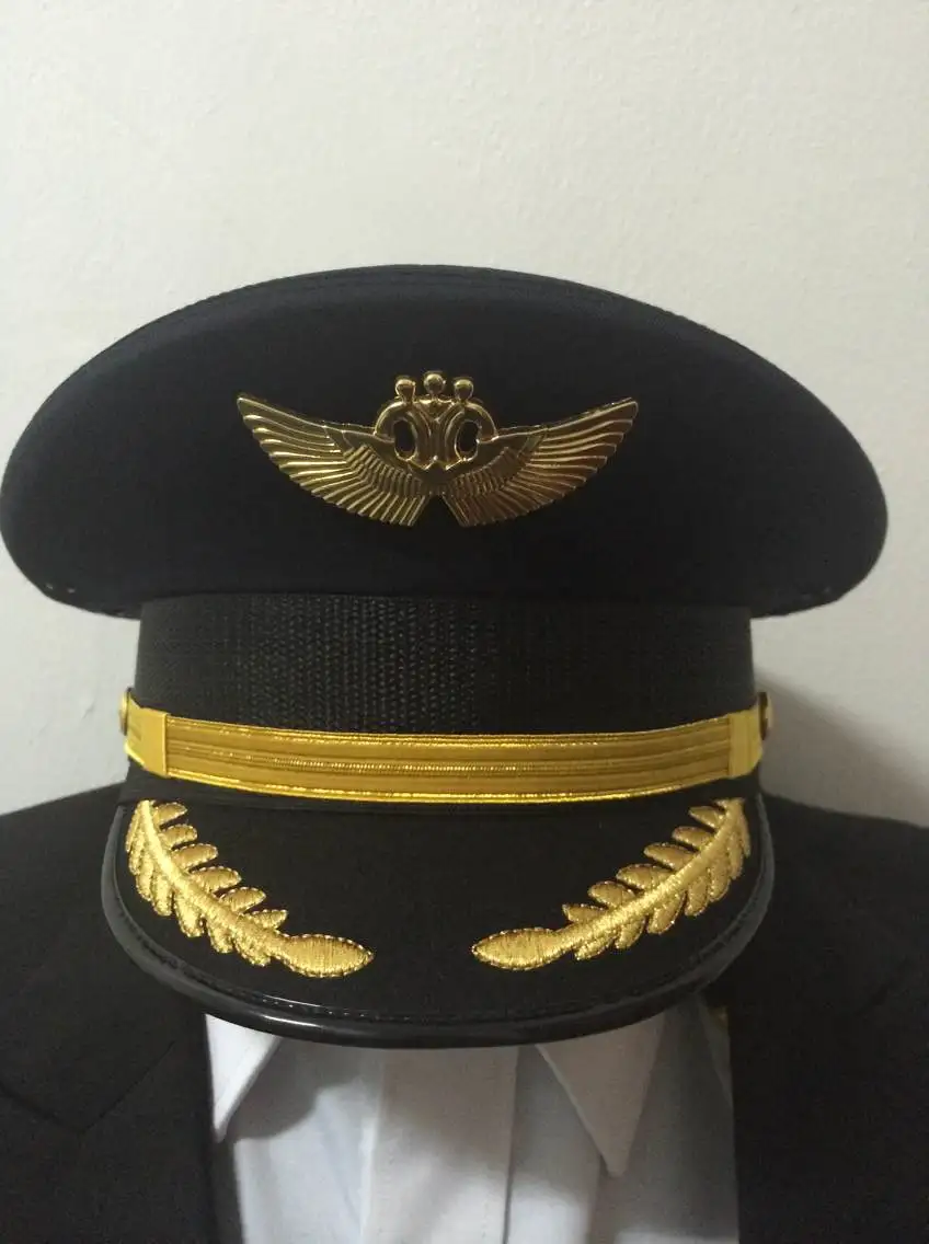 International airline pilot captain hat 