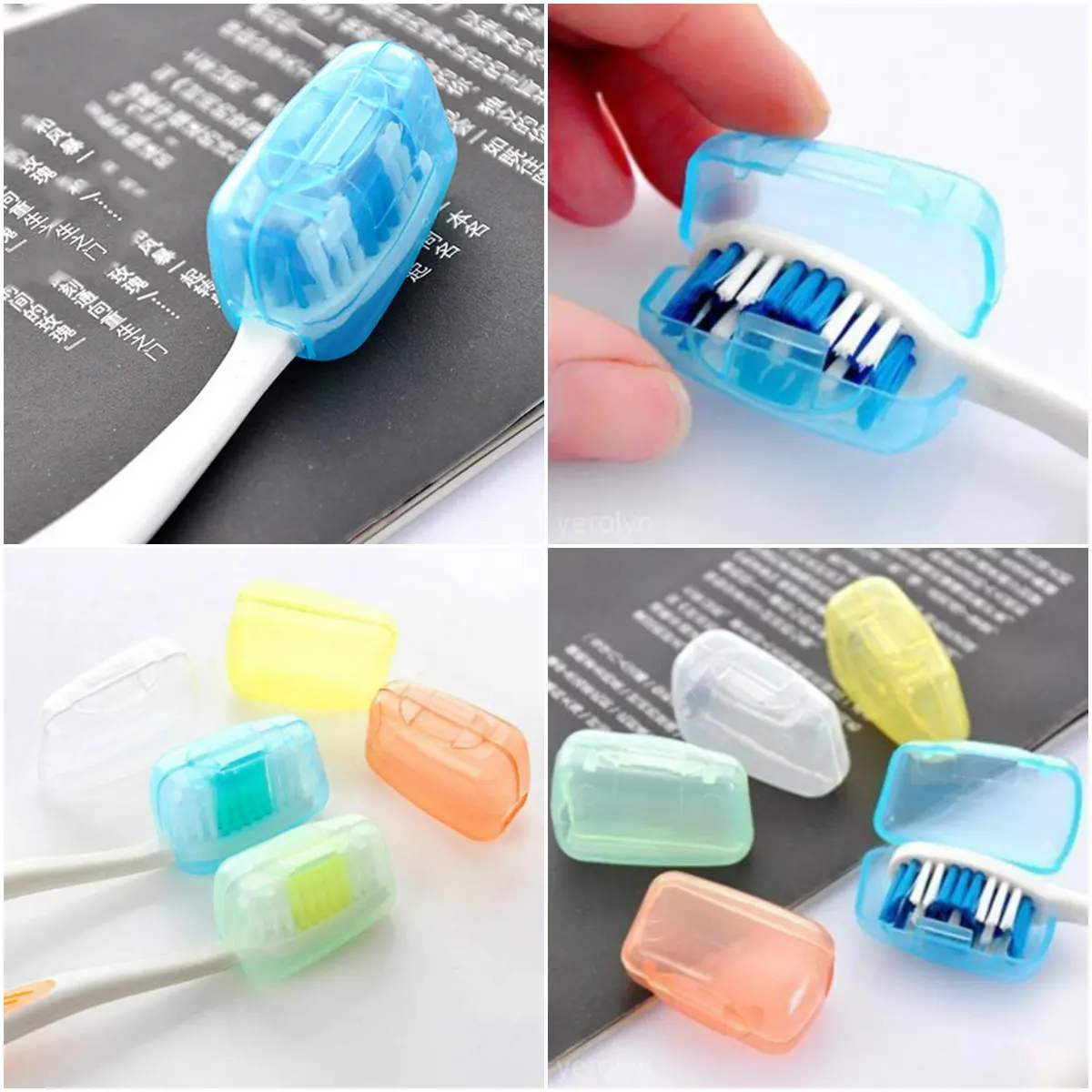 

1pc Portable Travel Germproof Toothbrushes Protector Case Toothbrush Head Toothbrush Case Protective Caps Health Supplies