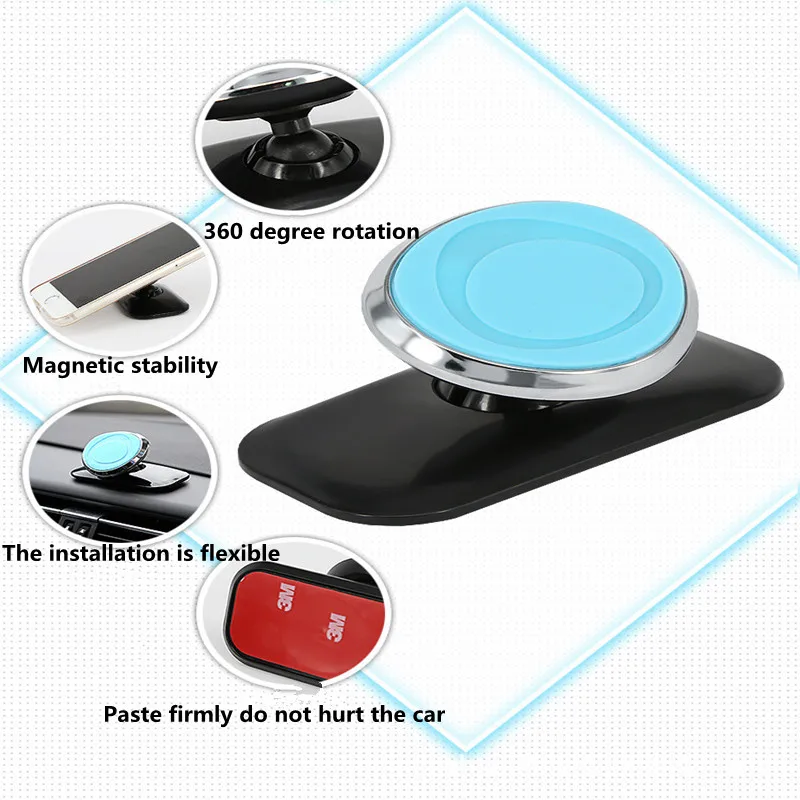 360 degrees car paste Mobile phone holder car styling for