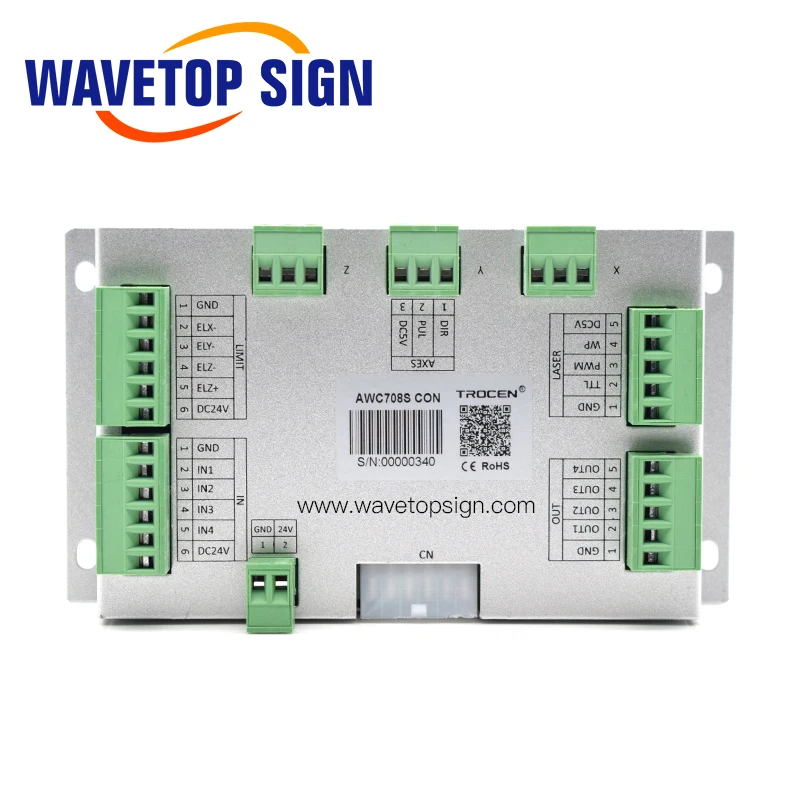 Trocen AWC708S Co2 система лазерного контроллера для Co2 лазерной гравировки и резки Замена AWC708C Lite ruida Leetro