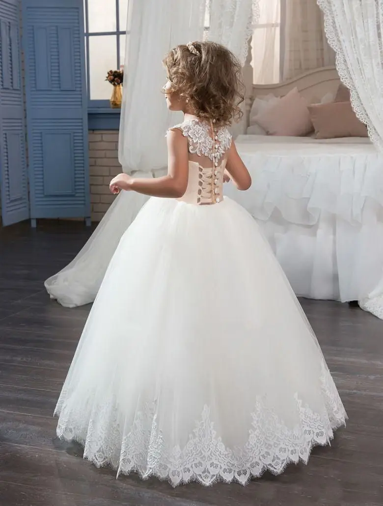 

Formal Flower Girl Dress Kids Pageant Bridesmaid Wedding Prom Party Ball Gown