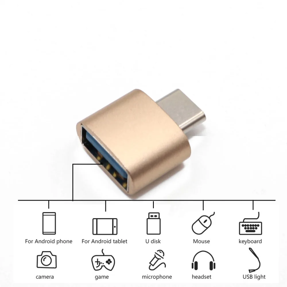 TingDong OTG Type-C/USB Type C OTG Adapter Type-C Converter For Samsung S8 For MacBook Series USB Type C OTG Micro usb Adapter