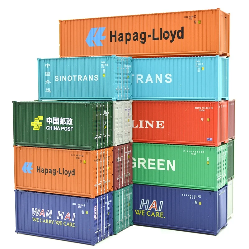 

HO scale Model Train Accessories 20 feet container 1: 87 train model parts architectural model kits for train layout0