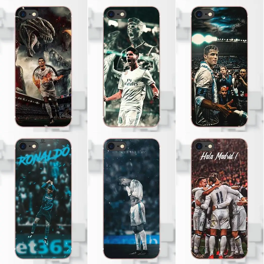 

Omdnwd Soft TPU Phone Cover Case Coque For LG G2 G3 mini spirit G4 G5 G6 K4 K7 K8 K10 2017 V10 V20 V30 Real Madrid Team Design