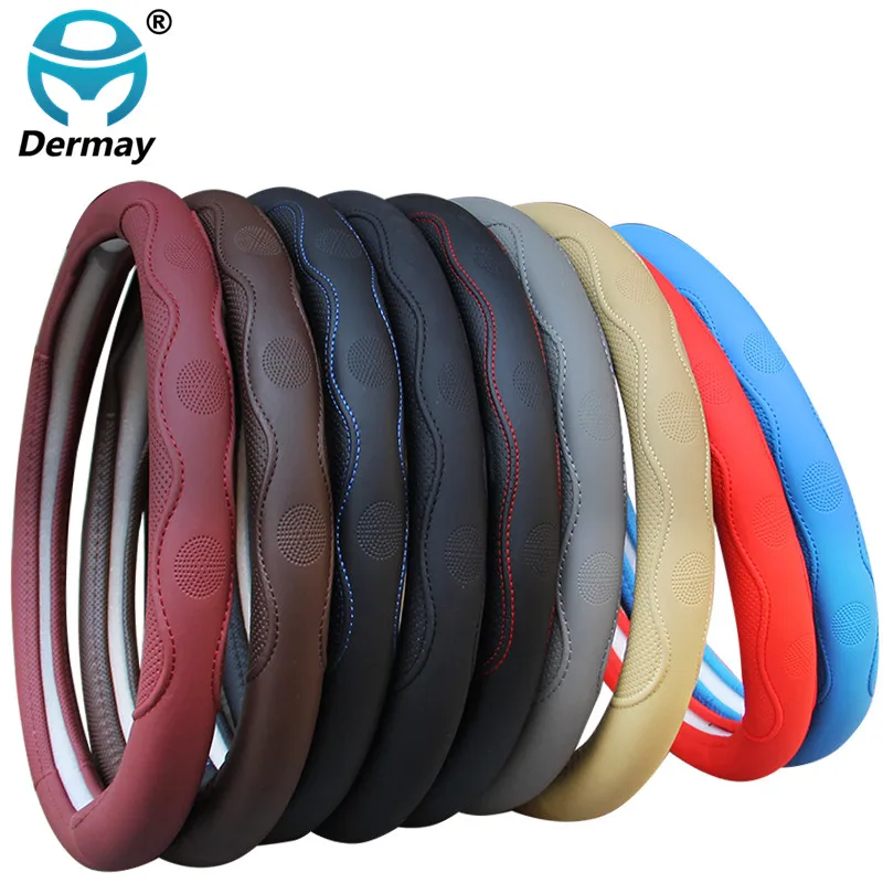  9 Colors Car Steering Wheel Cover Universal Volant Braid on the Steering-wheel Fashion Non-slip Fun