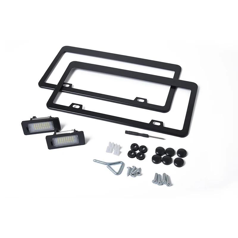

For BMW E39 E82 E92 E93 2 X LED License Plate Light Frame Kit + License plate light Replace Tool Repair Kit 63267193293