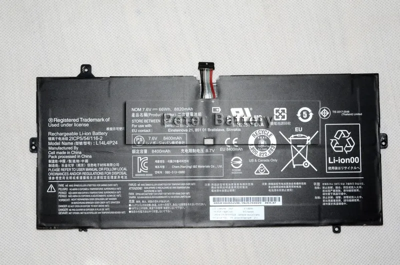 JIGU Оригинальный аккумулятор для ноутбука L14M4P24 L14L4P24 LENOVO YOGA 4 Pro 900 IFI ISE 13ISK|laptop