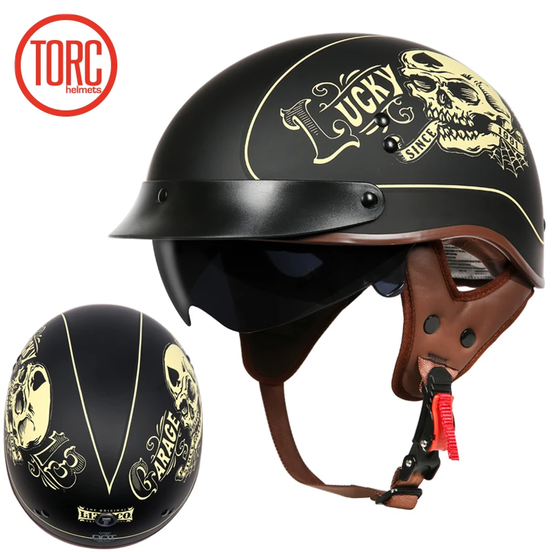 Электрический велосипед TORC T55 винтажный полулицевой мото rcycle шлем Casco Casque Moto для