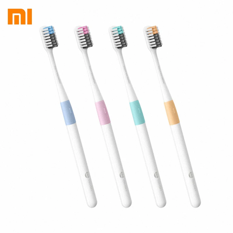 Оригинальная зубная щетка Xiaomi Doctor B Bass 4 шт./лот мягкая щетиная MI с коробкой для