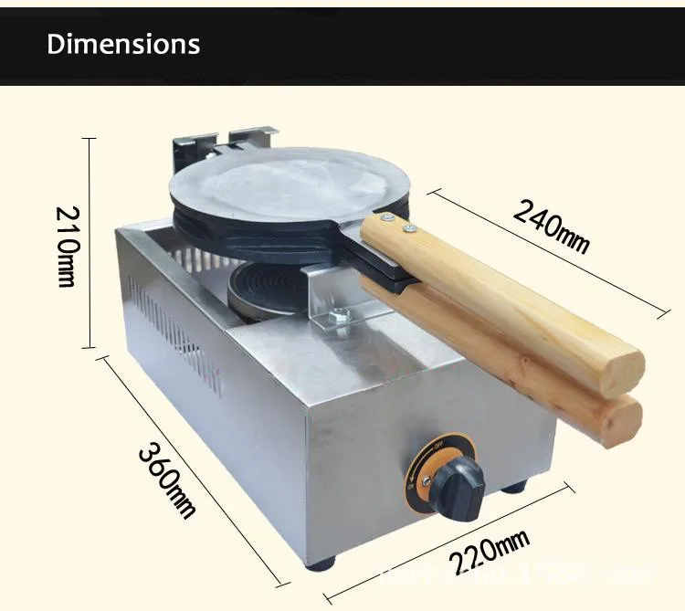 Газ вафельница шестигранной формы вафельница машина Нержавеющая сталь улицы закуски устройства антипригарным Пособия по кулинарии