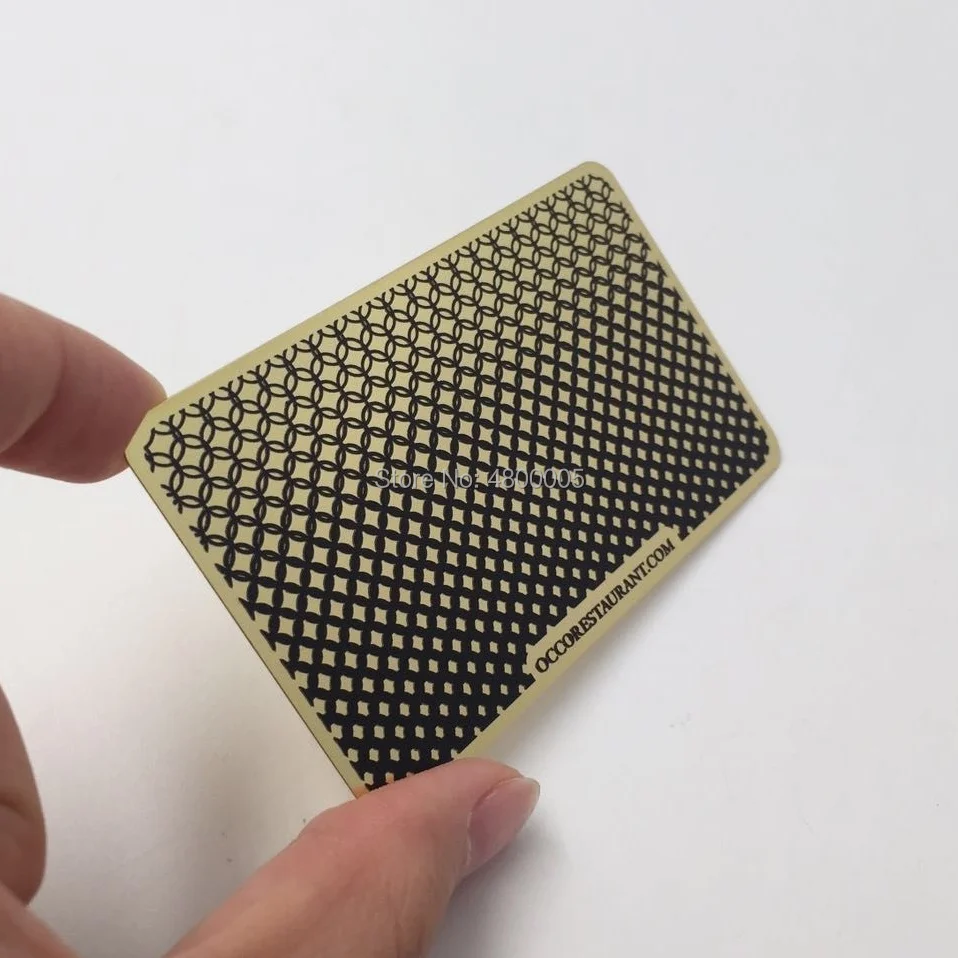 Limited China products gold plated metal business visiting card