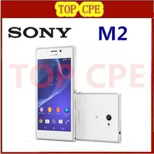 Unlocked Original Xperia m2 D2303 Mobile Phone GPS WIFI 8MP camera Quad Core one year warranty free shipping in stock