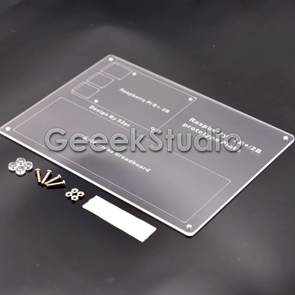 Mounting Plate Breadboard Acrylic Experiment Platform for Raspberry Pi 2 3